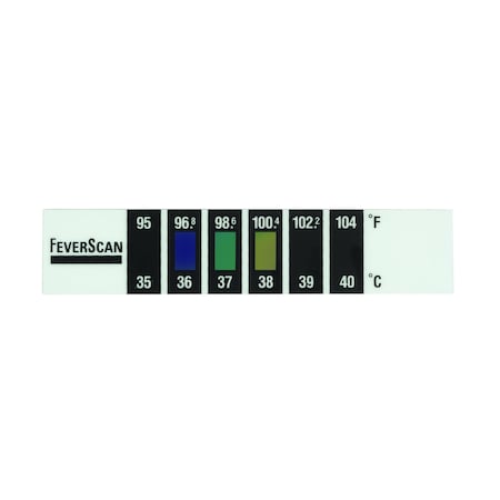 THERACARE FeverScan Forehead Strip Thermometer 09-116DS